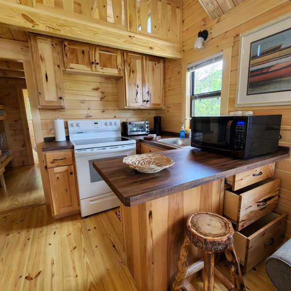 Cabin porch view