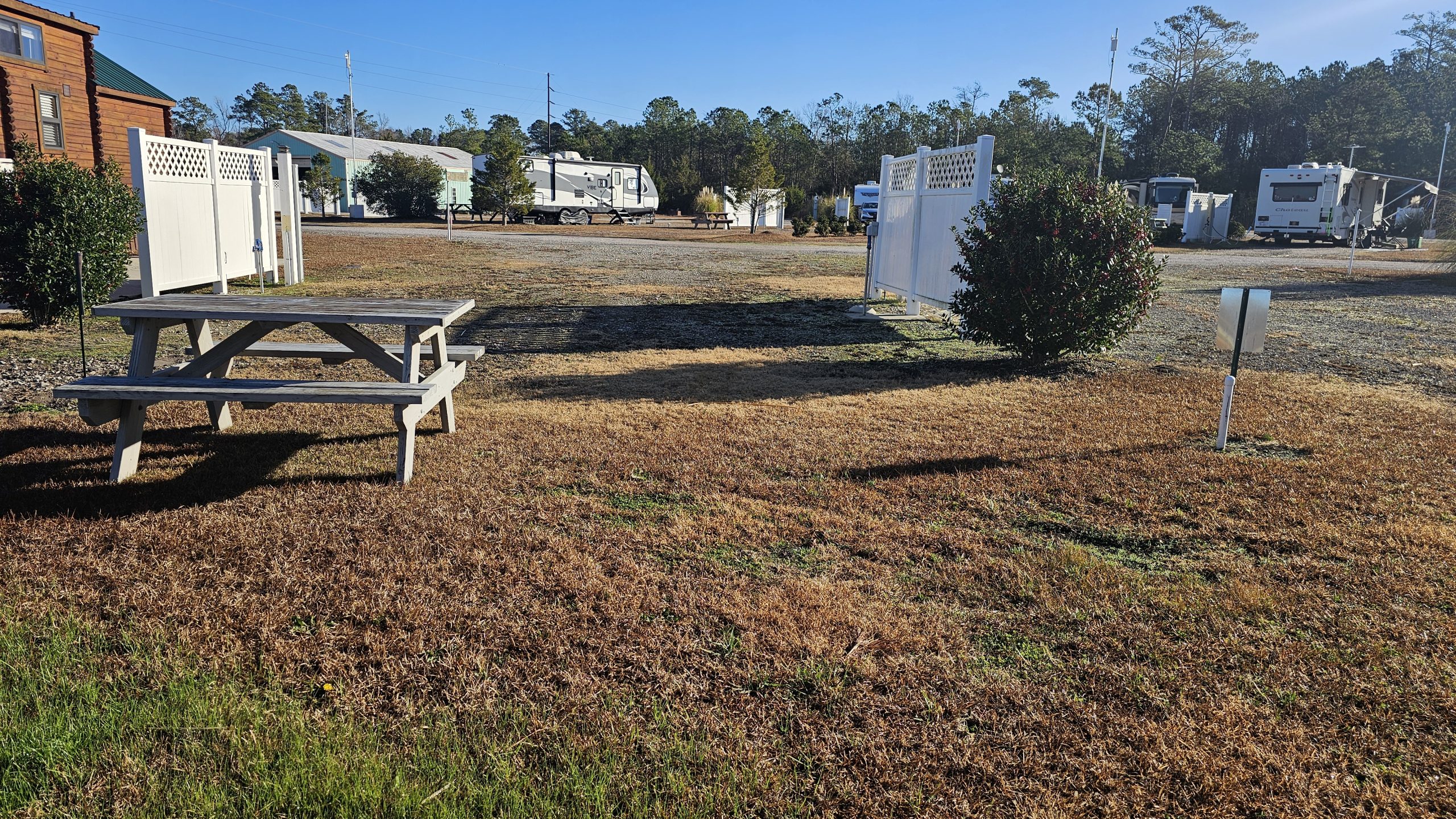 Waterfront RV site 6 beside the Intracoastal Waterway